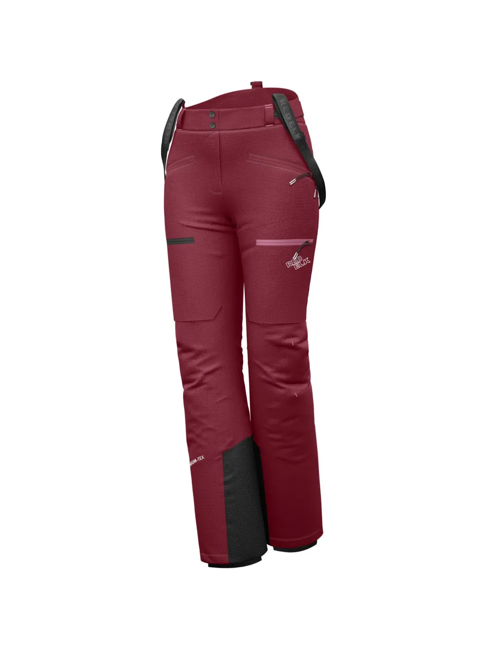 REDELK suspenders ski pants - Rot