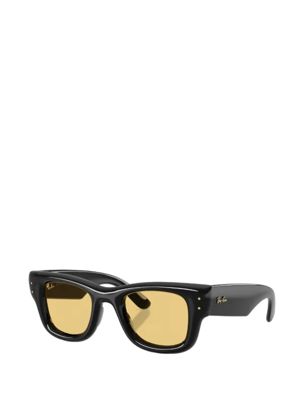 Ray-Ban スタッズ スクエアフレーム サングラス | ブラック | FARFETCH JP