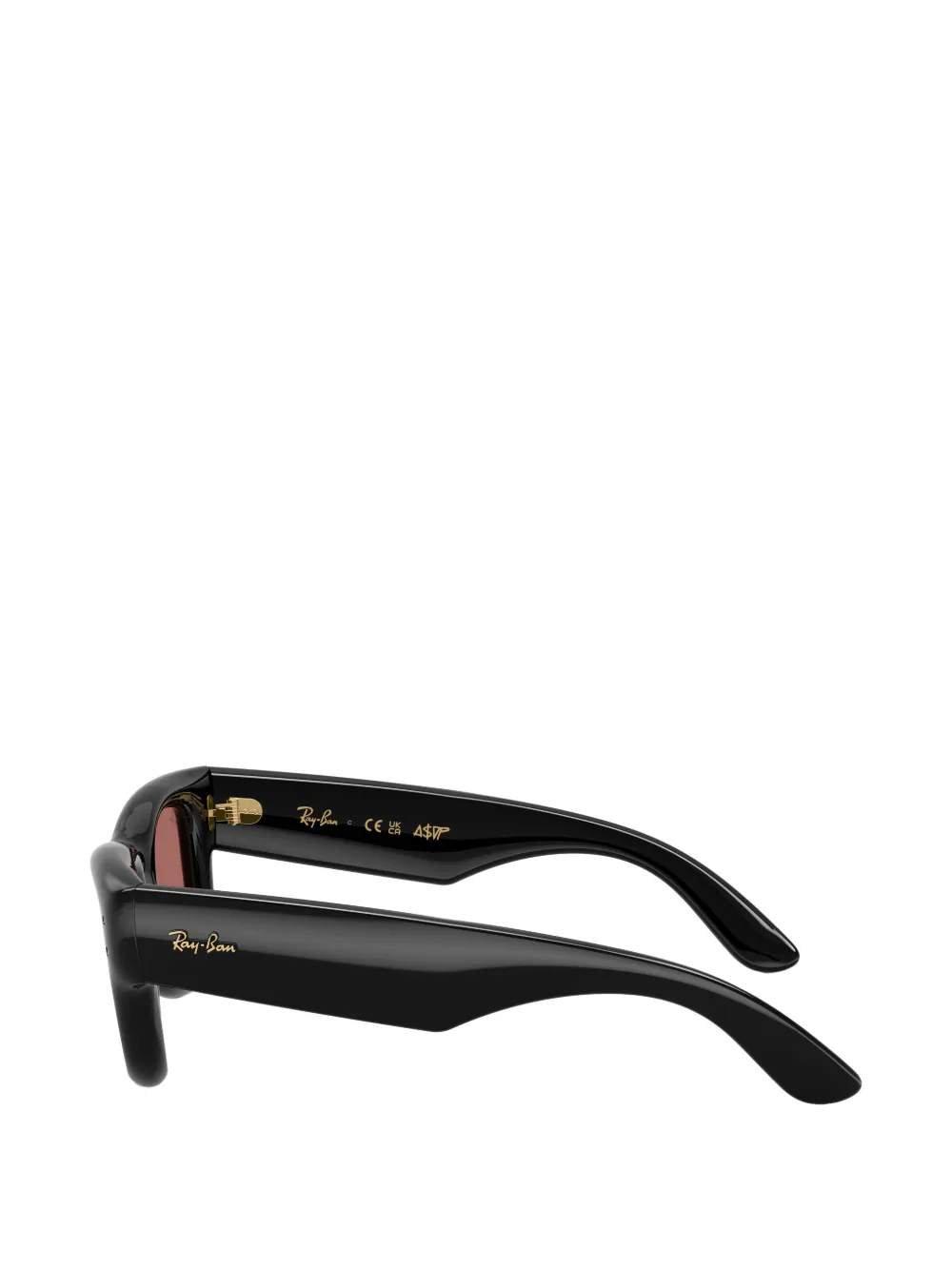 Ray-Ban ブラック サングラス スクエア型 Ray-Ban スタッズ スクエアフレーム サングラス | ブラック | FARFETCH JP