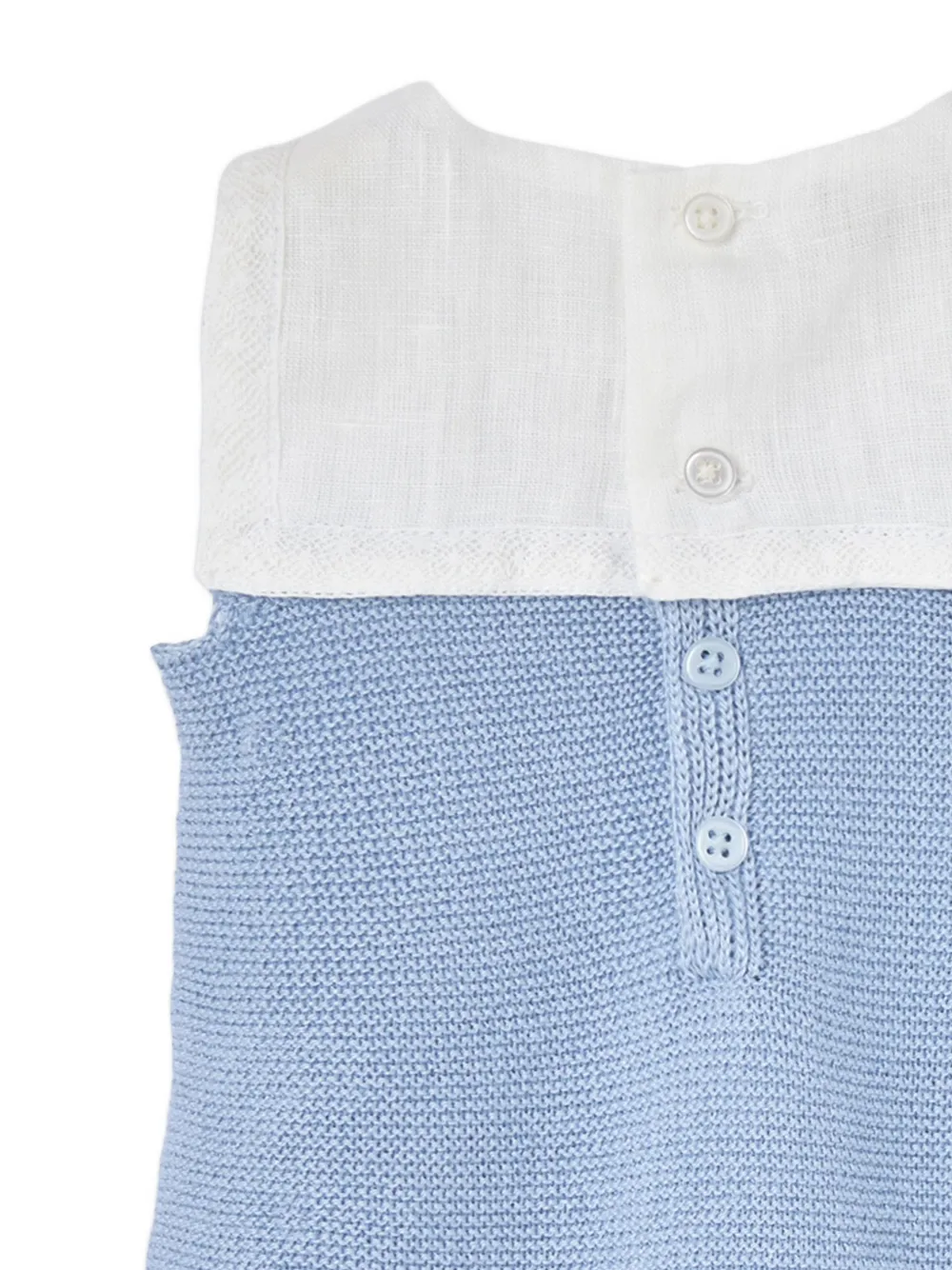  Paz Rodriguez Buttoned Sleeveless Romper - Blue 