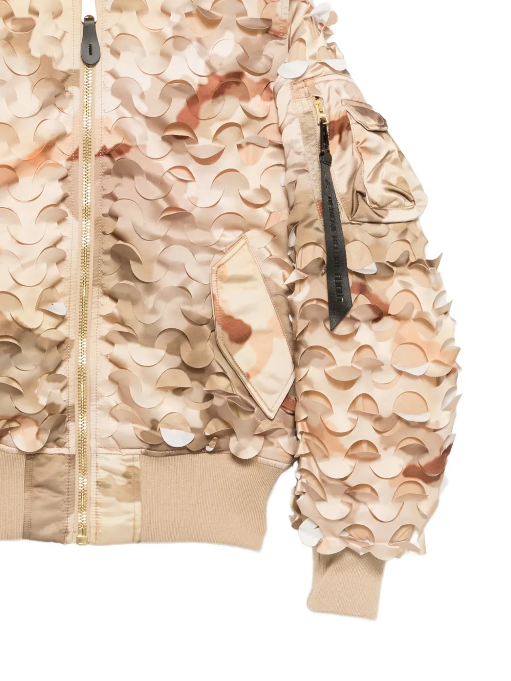 Alpha Industries MA-1 Ulcans Flight jack met lange mouwen Beige