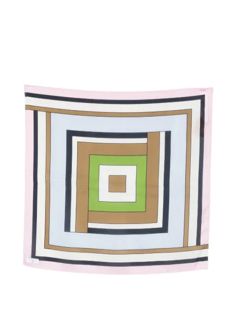 Marella geometric-print scarf