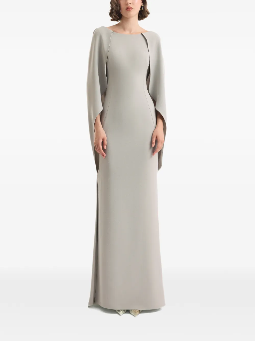 Gemy Maalouf Abito lungo a collo alto - Grigio