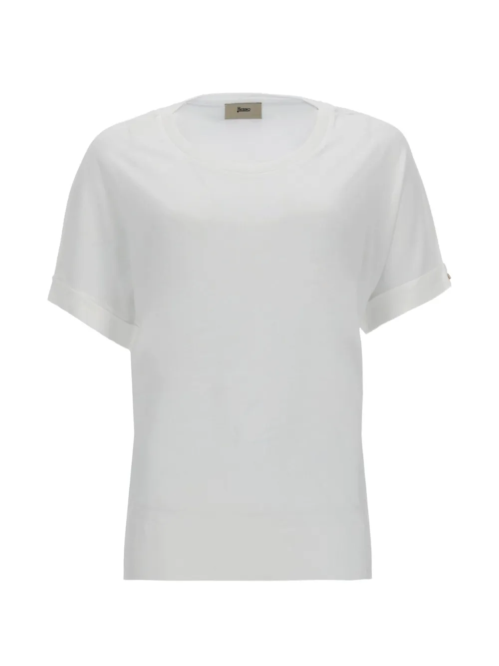 Herno cuffed sleeve T-shirt - Bianco