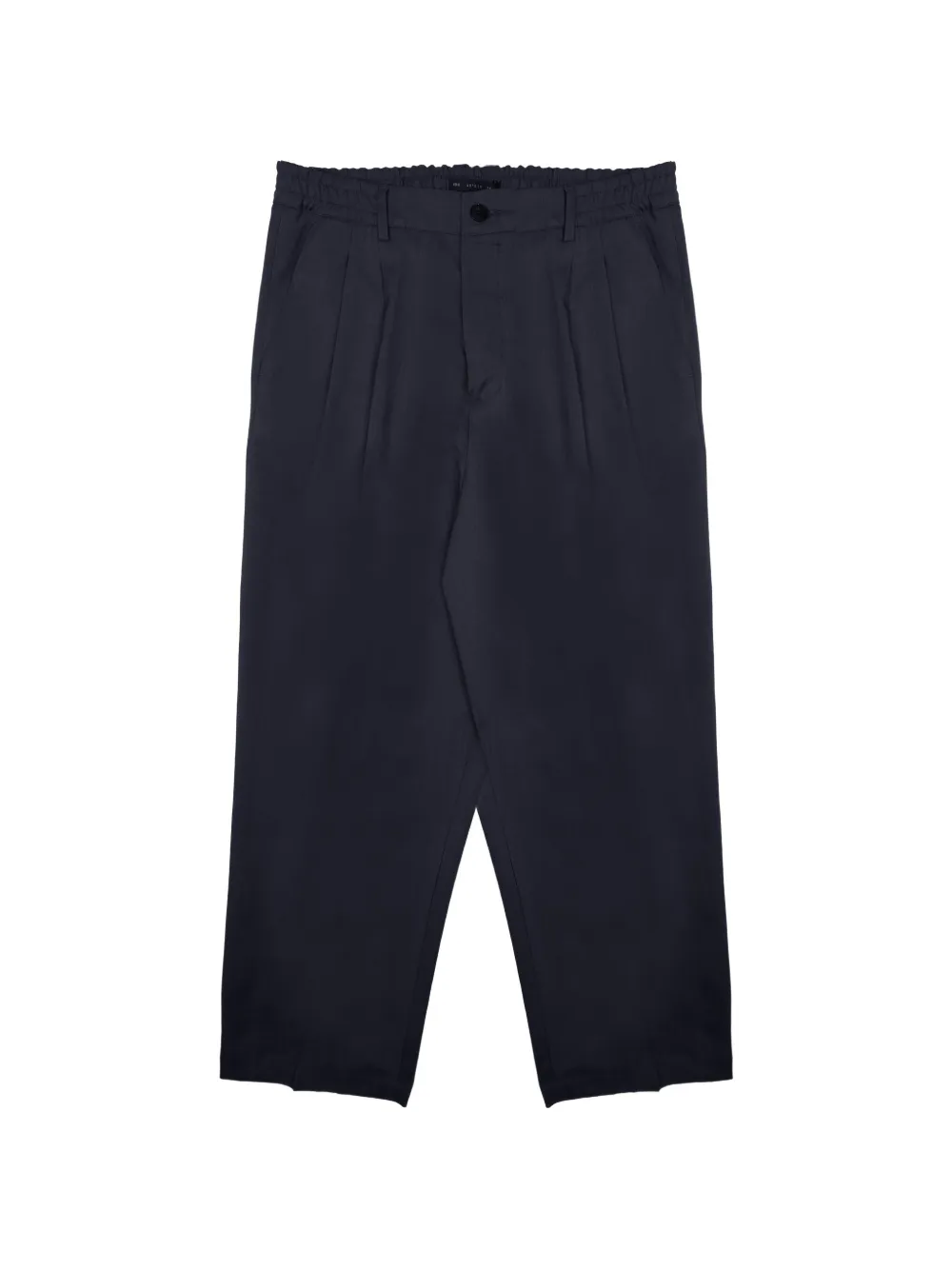 Low Brand pleated elasticated-waistband trousers - Blau