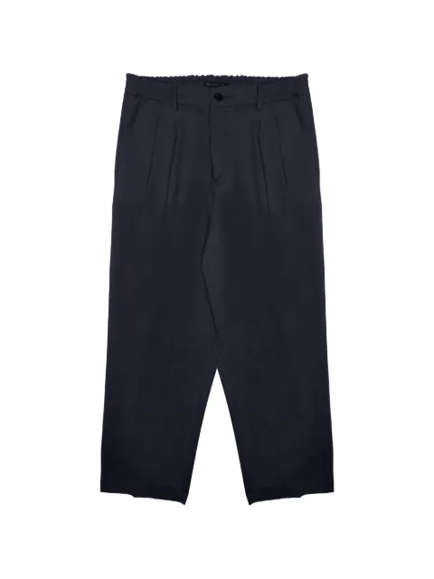 Low Brand pleated elasticated-waistband trousers