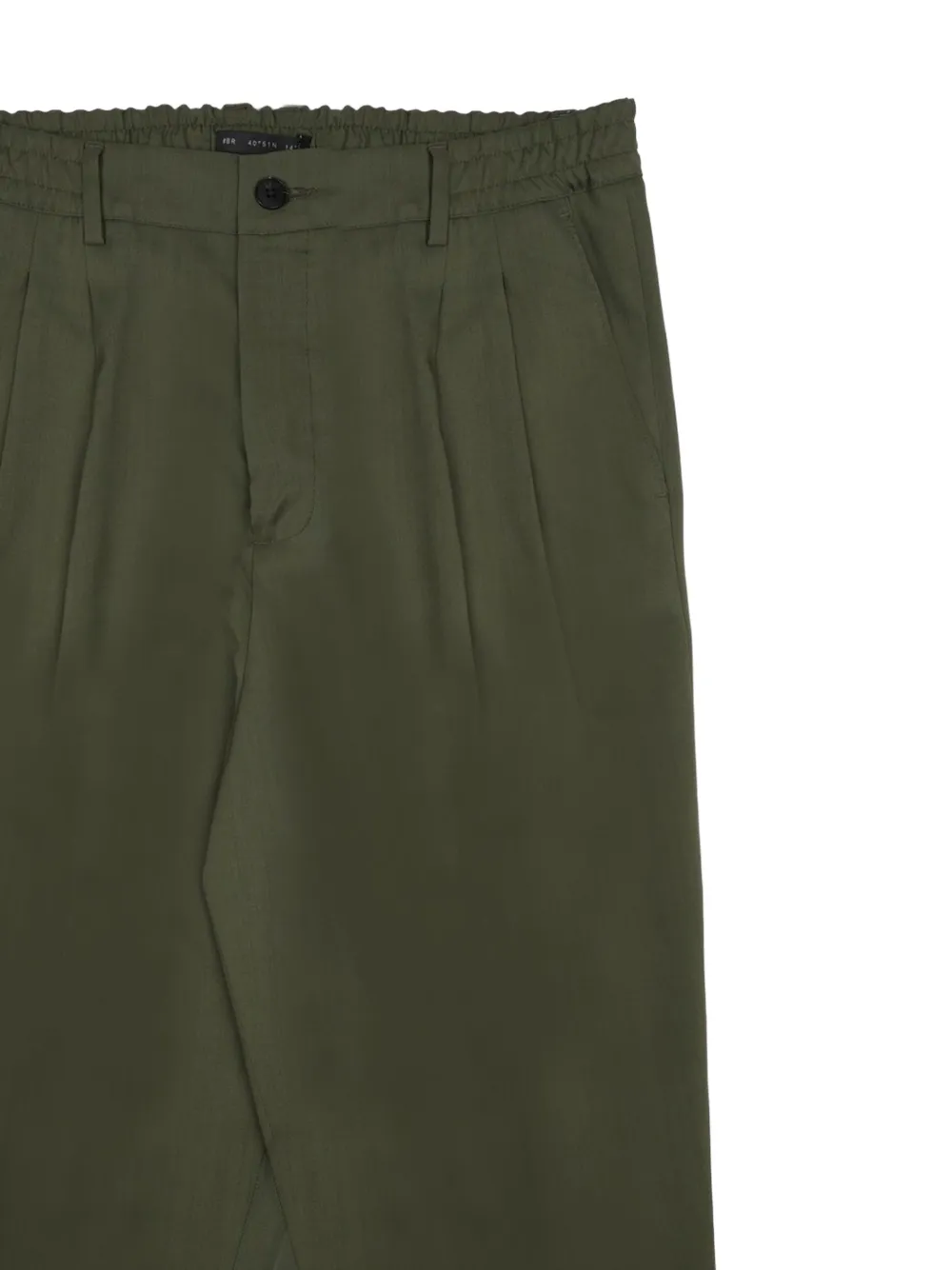 Low Brand Broek met elastische taille Groen