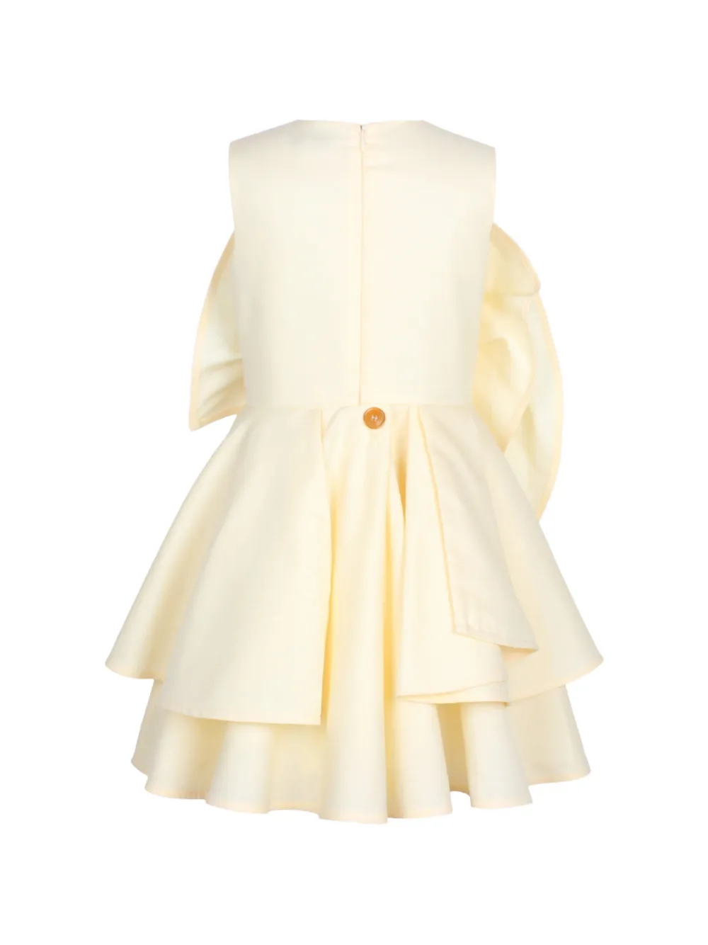 JESSIE AND JAMES KIDS Jurk met ruches en bloemen Geel