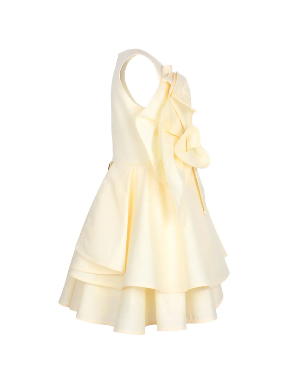 JESSIE AND JAMES KIDS Jurk met ruches en bloemen Geel