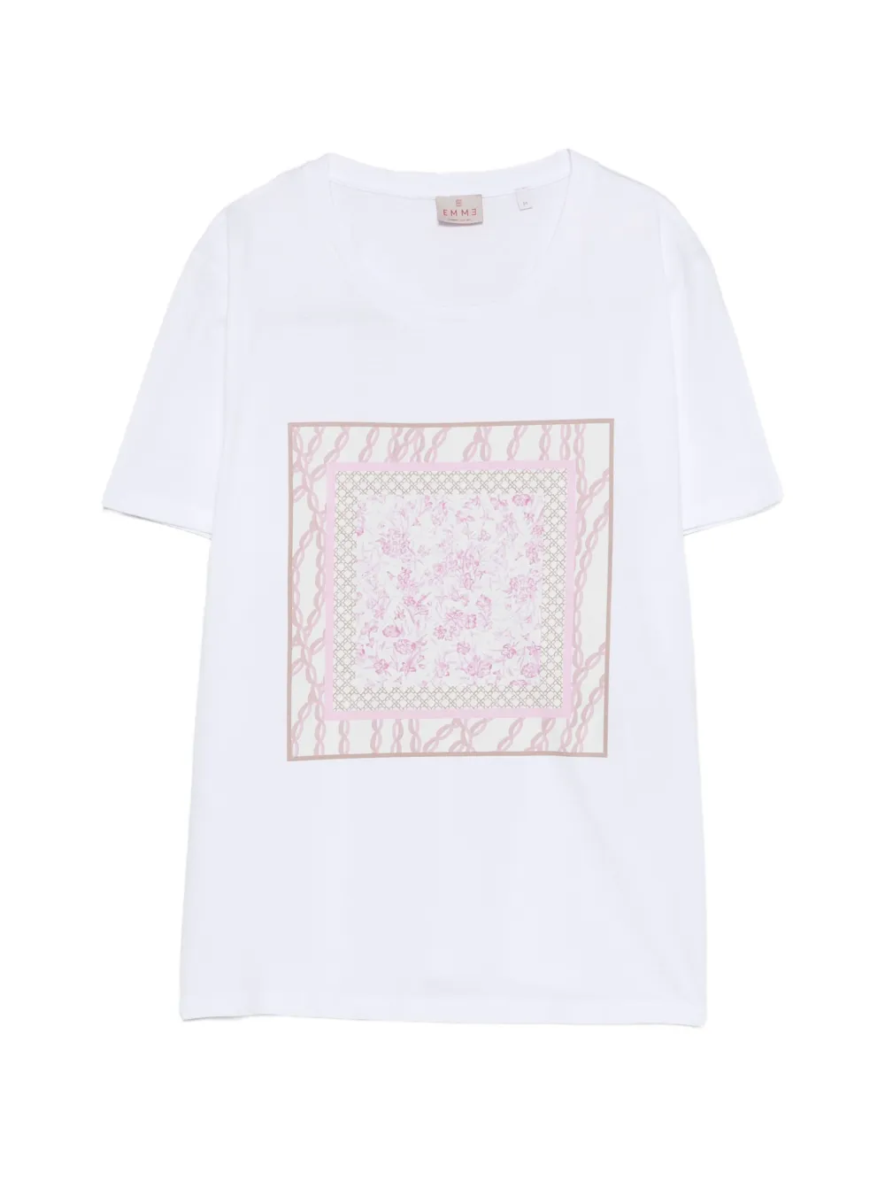 Marella floral-print T-shirt - Bianco