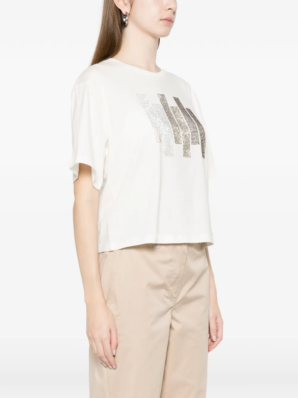  Marella Embellished T-shirt - White 