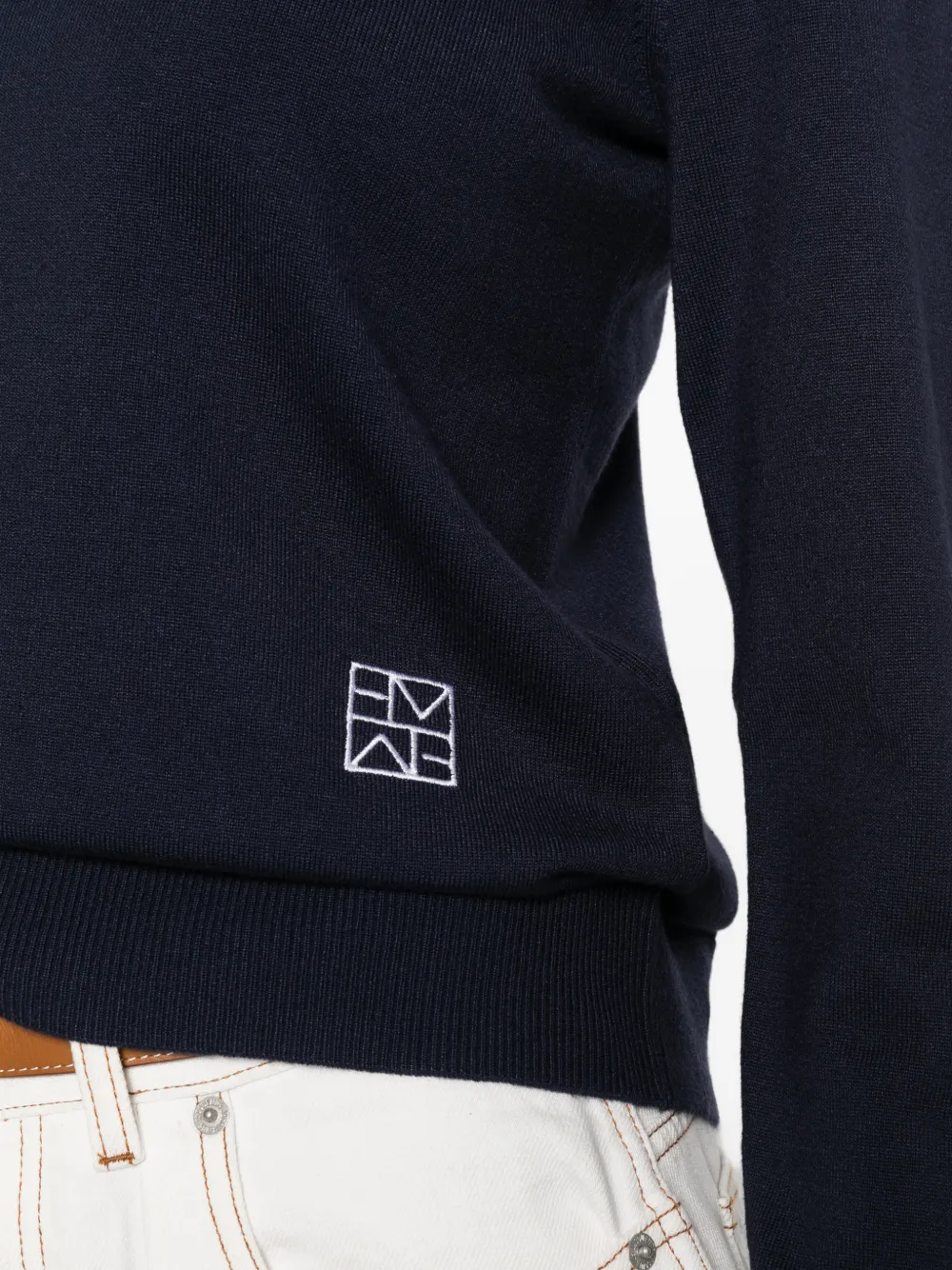 Marella Trui met ronde hals Blauw