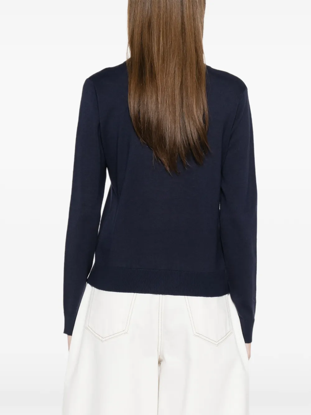 Marella Trui met ronde hals Blauw