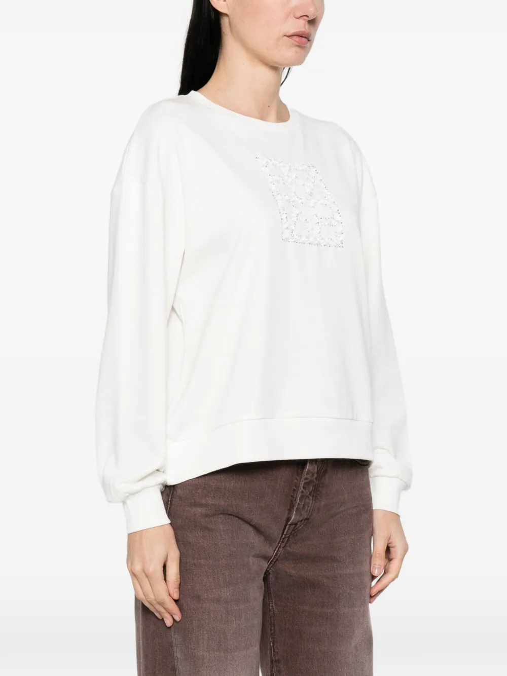  Marella Embellished Sweat - Neutrals 