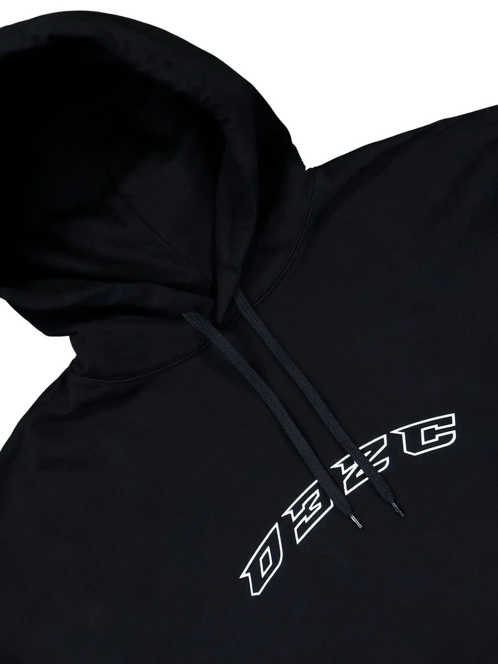 032c Hoodie met opgestikte zak Zwart