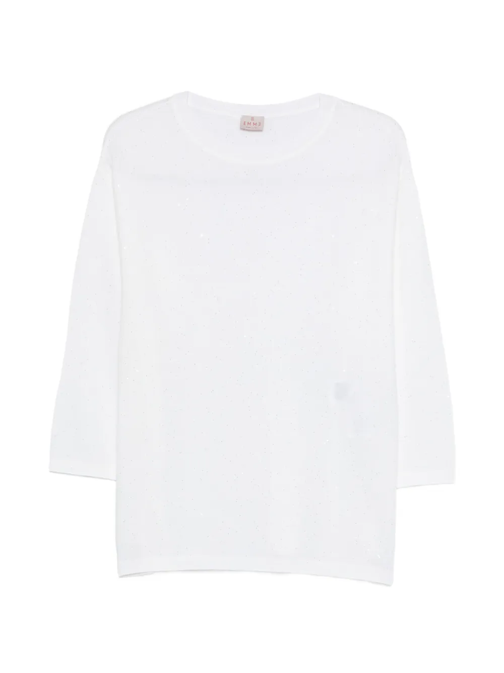 Marella embellished crew-neck sweater - Bianco