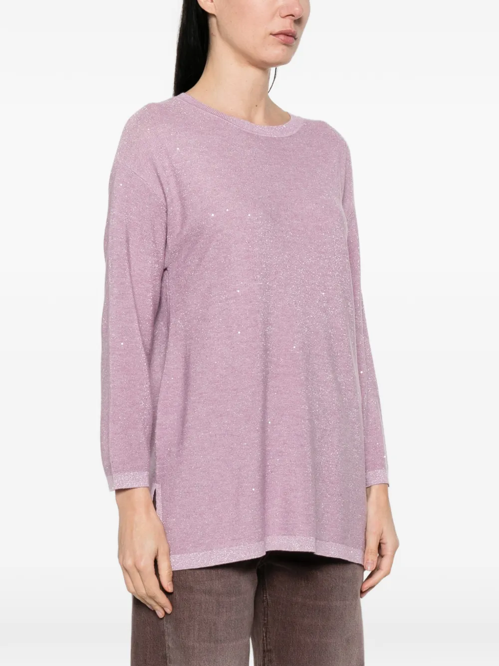  Marella Embellished Sweater - Purple 