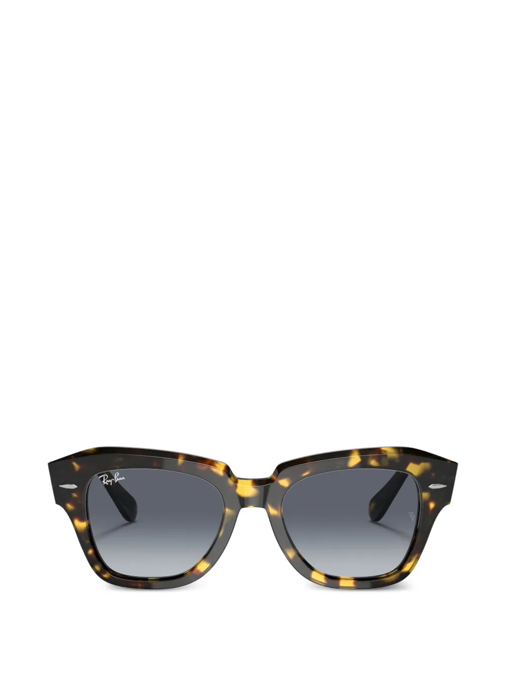 Ray-Ban State Street Fleck geometric sunglasses - Marrone
