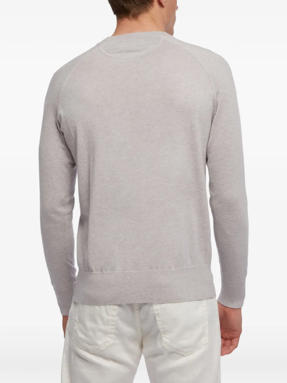 Brooks Brothers Geribbelde sweater Grijs