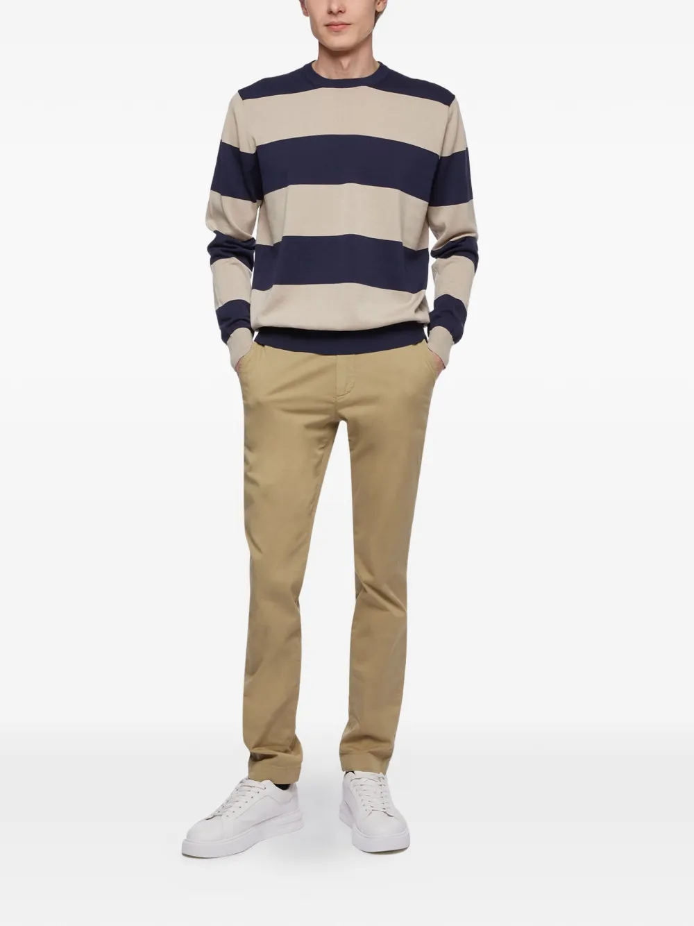 Brooks Brothers Gestreepte trui Blauw