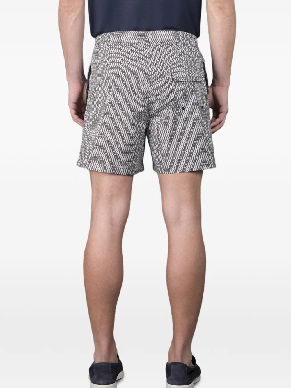 Moorer Zwembroek met geometrische print Bruin