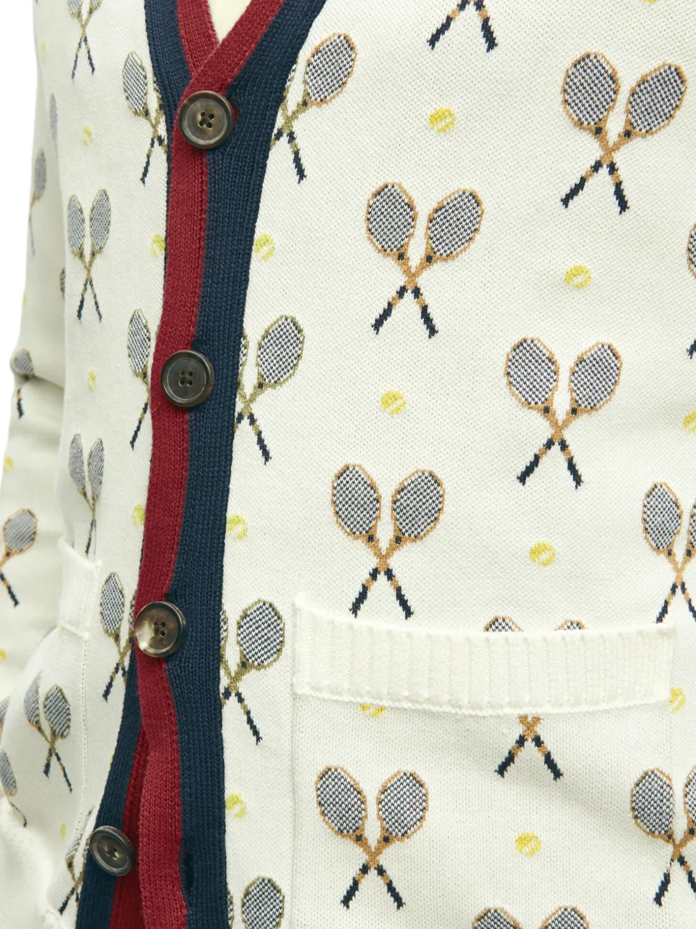 Brooks Brothers Vest met jacquard patroon Beige