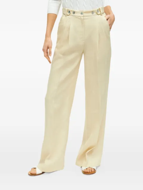 Brooks Brothers pleated wide-leg trousers