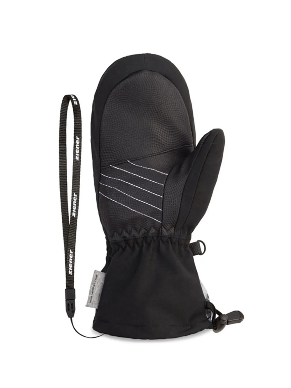  Ziener Print Mittens - Black 