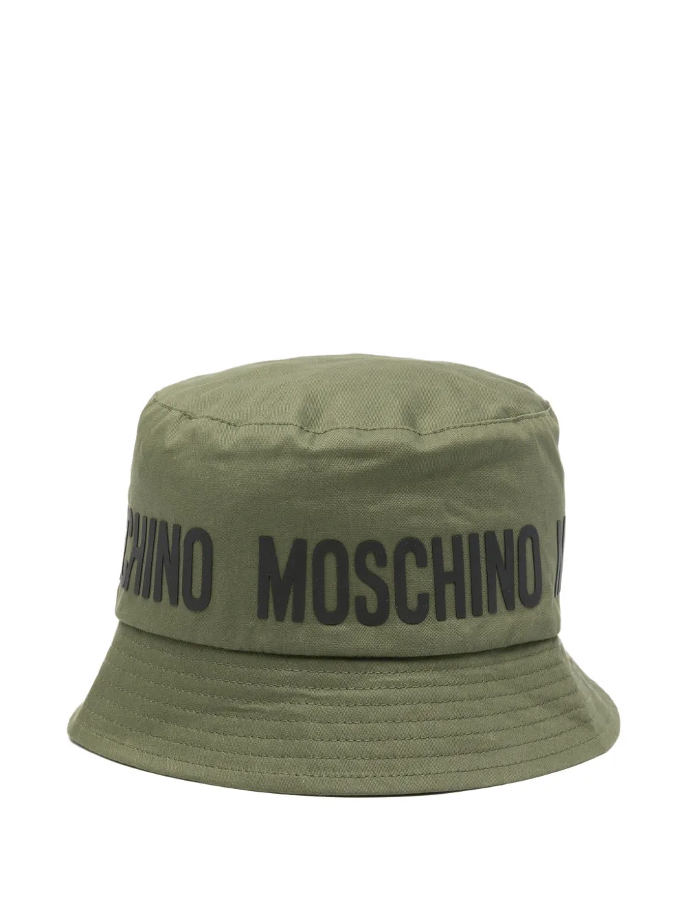 Moschino Kids logo bucket hat - Grün