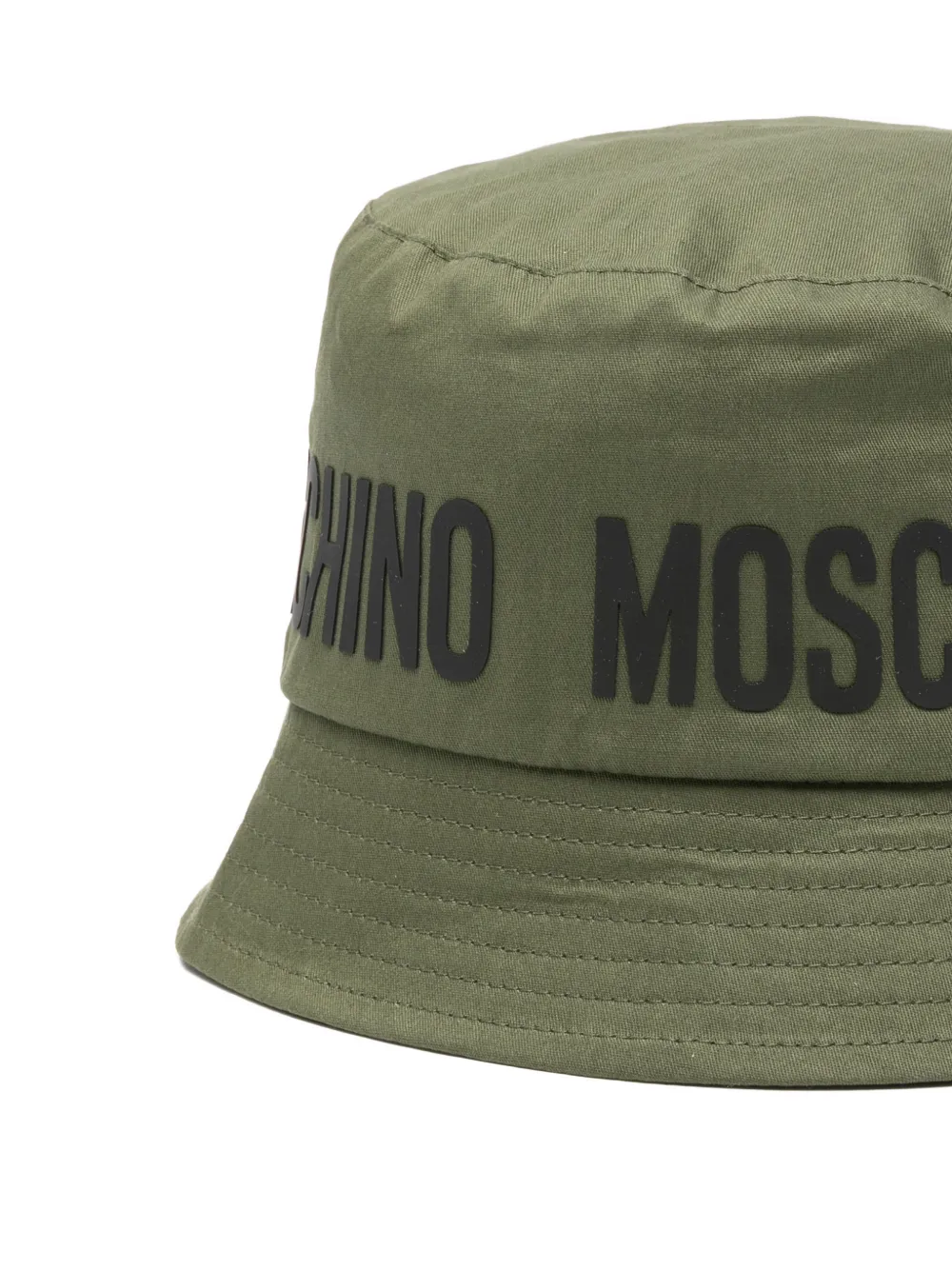  Moschino Kids Logo Bucket Hat - Green 