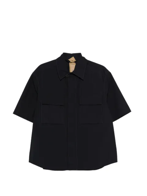Ten C button-up chest-pocket shirt