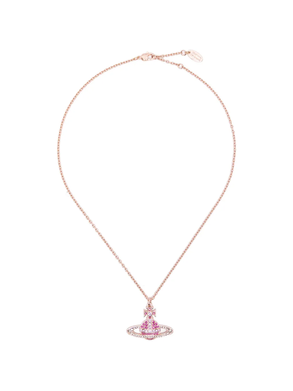 Vivienne Westwood Kika-pendant crystal necklace - Rosa