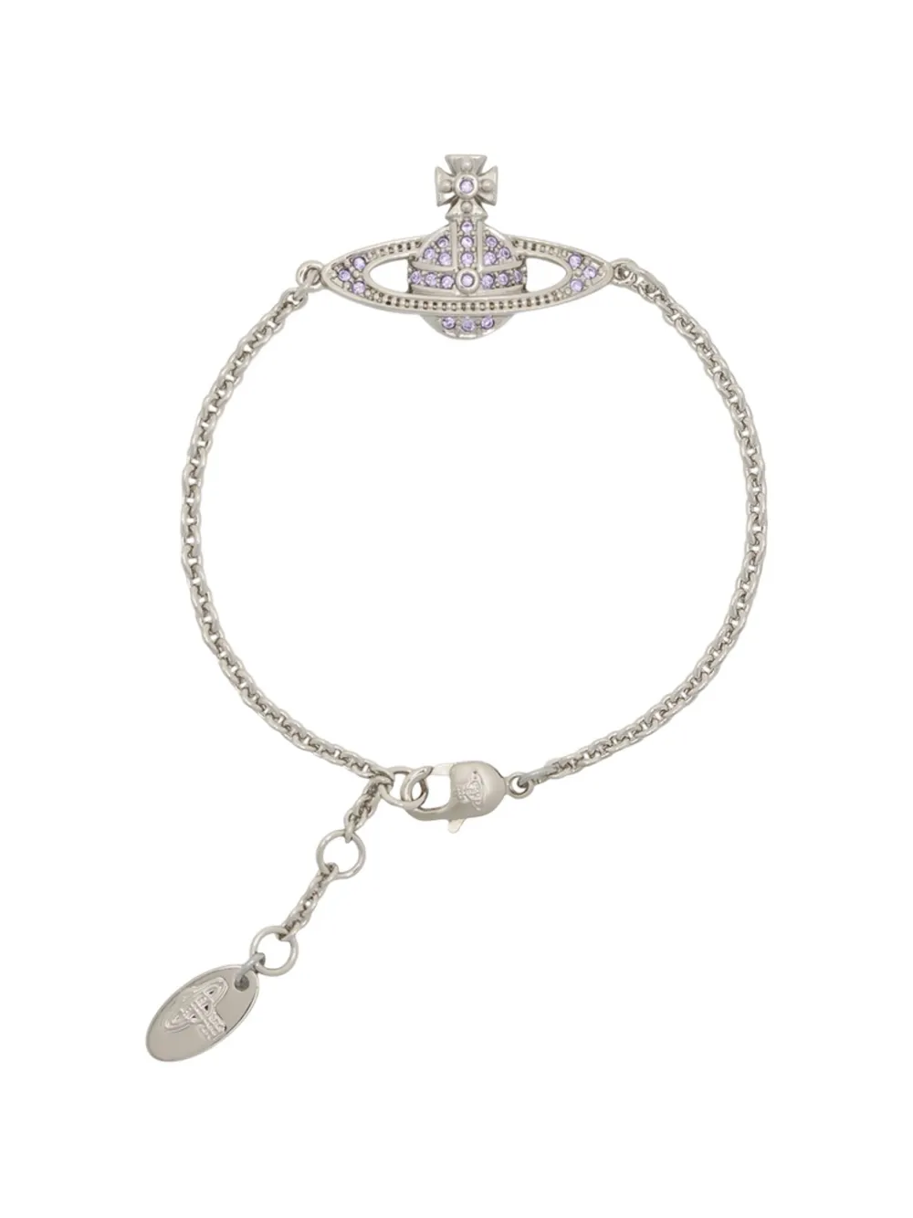 Vivienne Westwood Mini Bas Relief chain bracelet - Silber