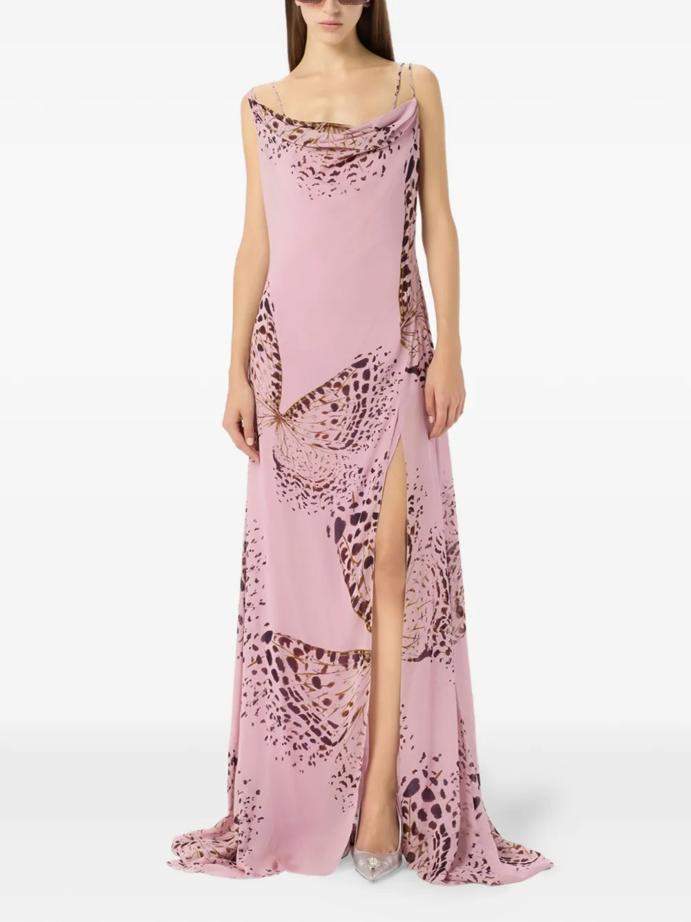 Blumarine Maxi-jurk met print Roze