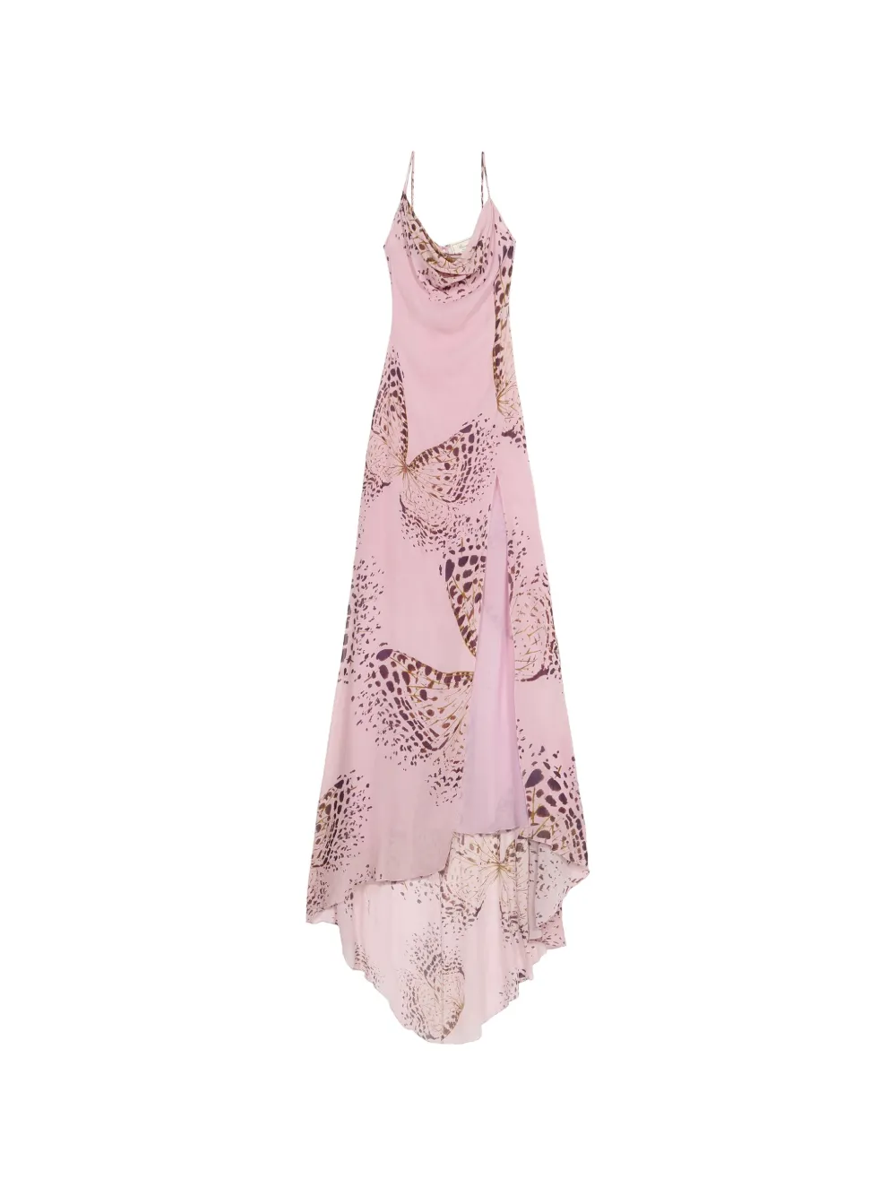 Blumarine Maxikleid mit Schmetterling-Print - Rosa