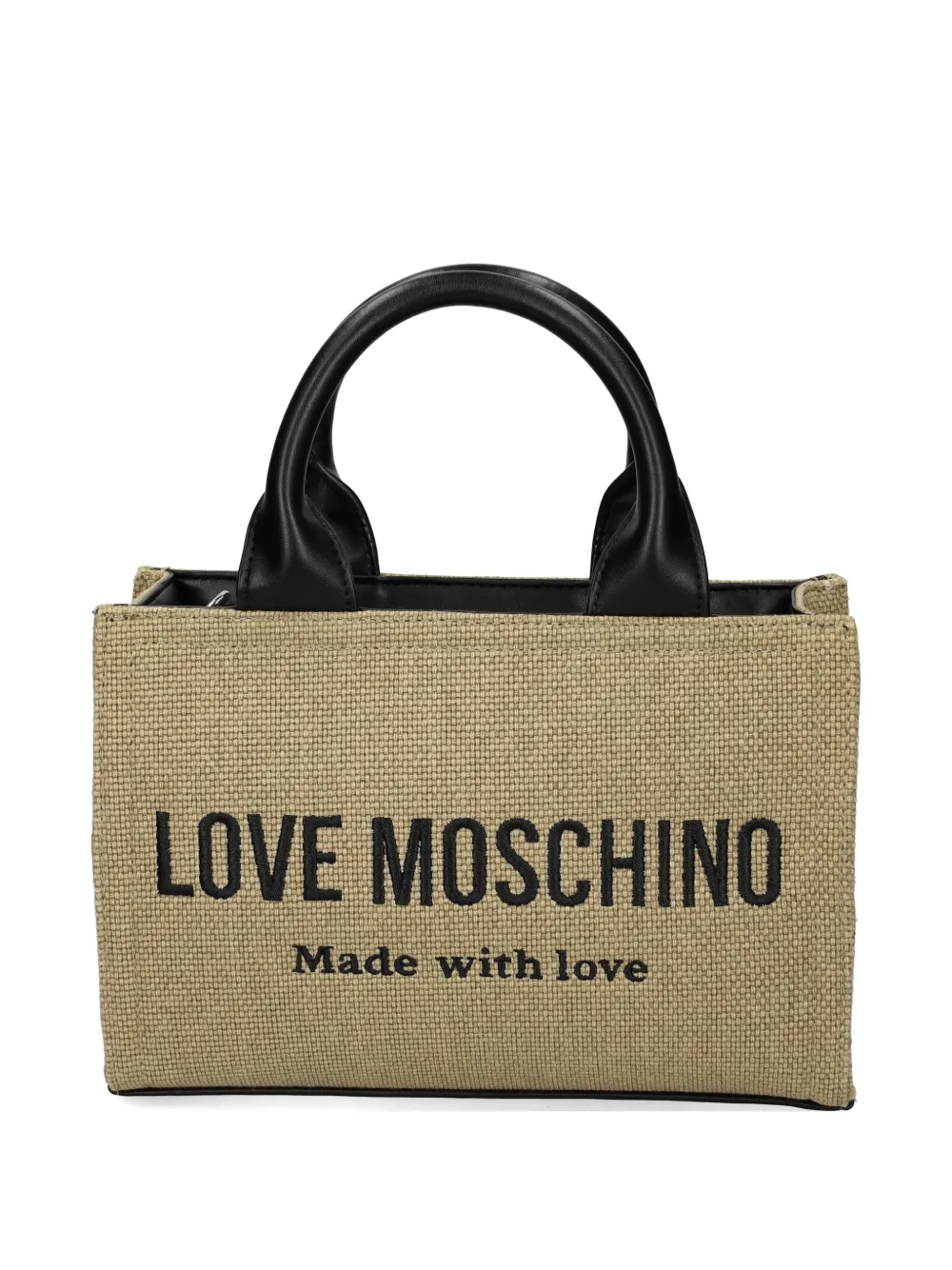Love Moschino logo-lettering tote bag - Toni neutri