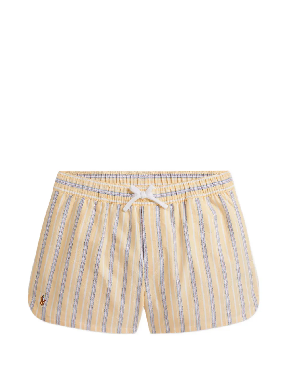 POLO RALPH LAUREN KIDS striped drawstring shorts - Giallo