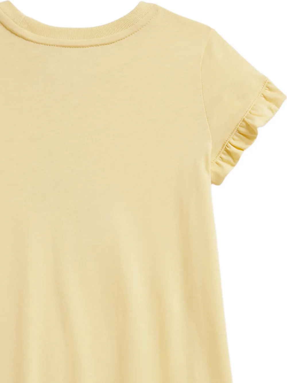 POLO RALPH LAUREN KIDS Polo Bear jersey jurk met ruches Geel