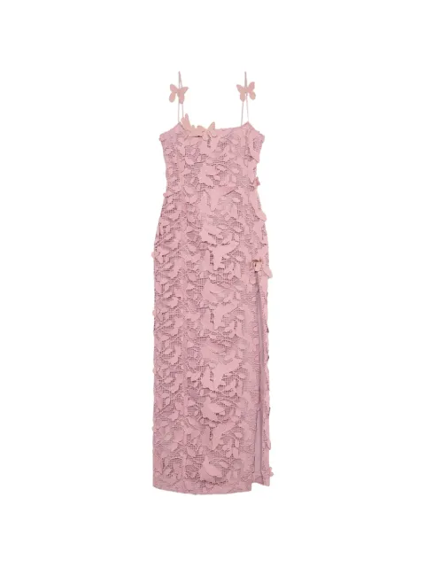 Blumarine butterfly-appliqué maxi dress