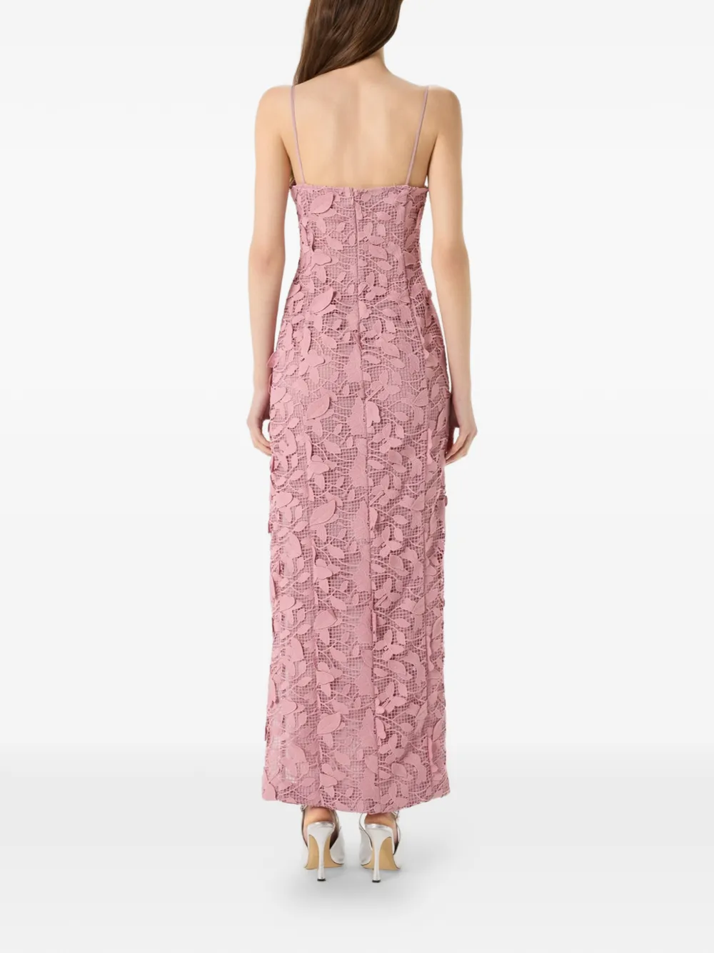 Blumarine Maxi-jurk met vlinderapplicatie Roze
