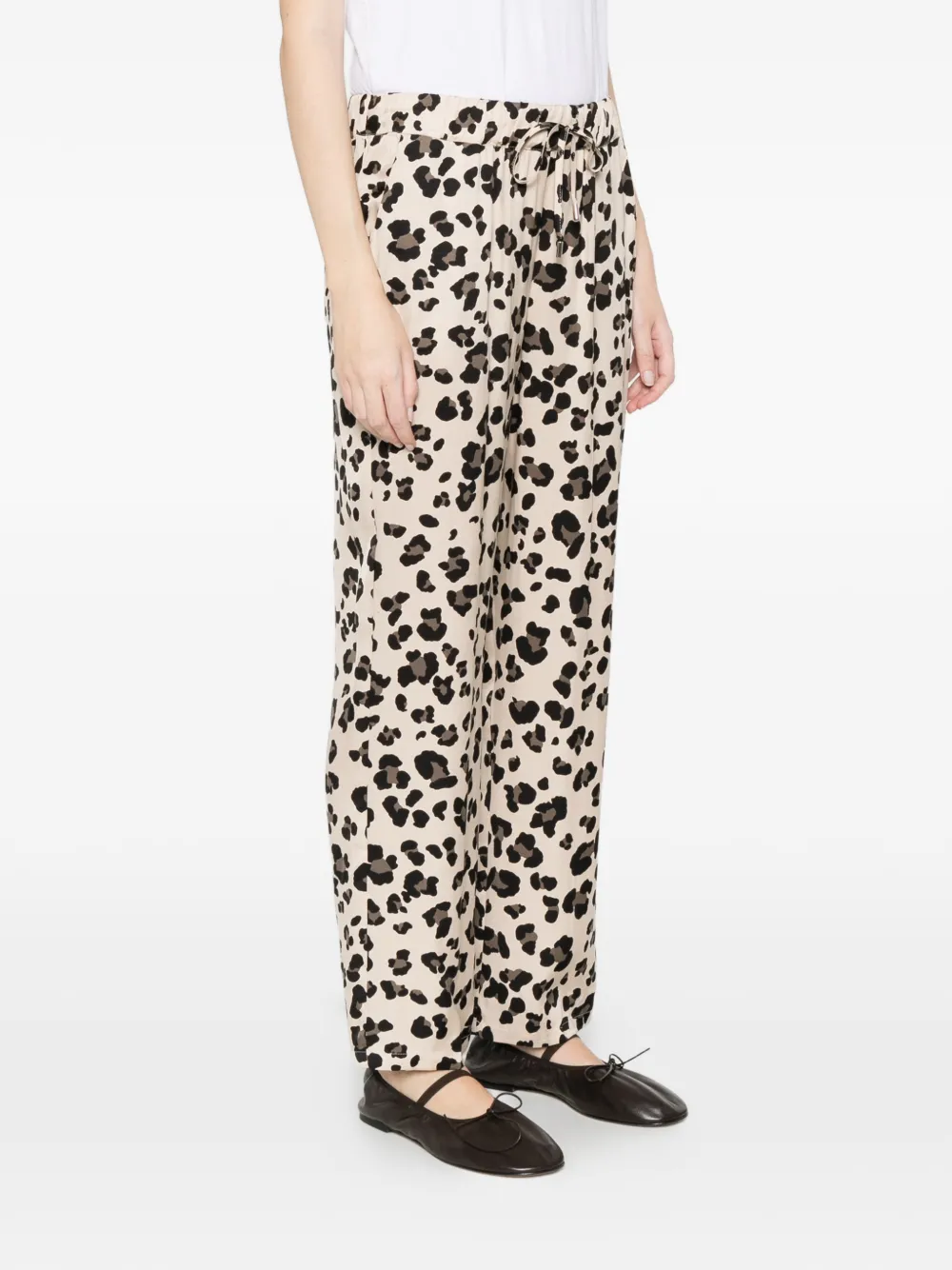  Marella Leopard-print Trousers - Neutrals 