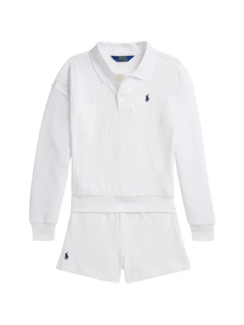 POLO RALPH LAUREN KIDS set de shorts en tejido de ochos