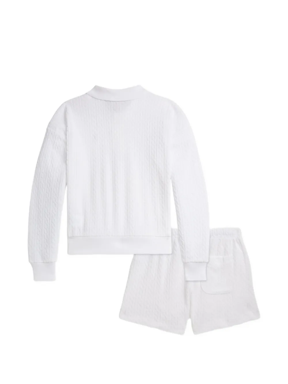 Cable-Knit Shorts Set