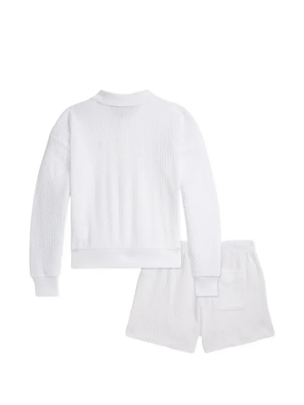 POLO RALPH LAUREN KIDS ケーブルニット ショートパンツ セット 