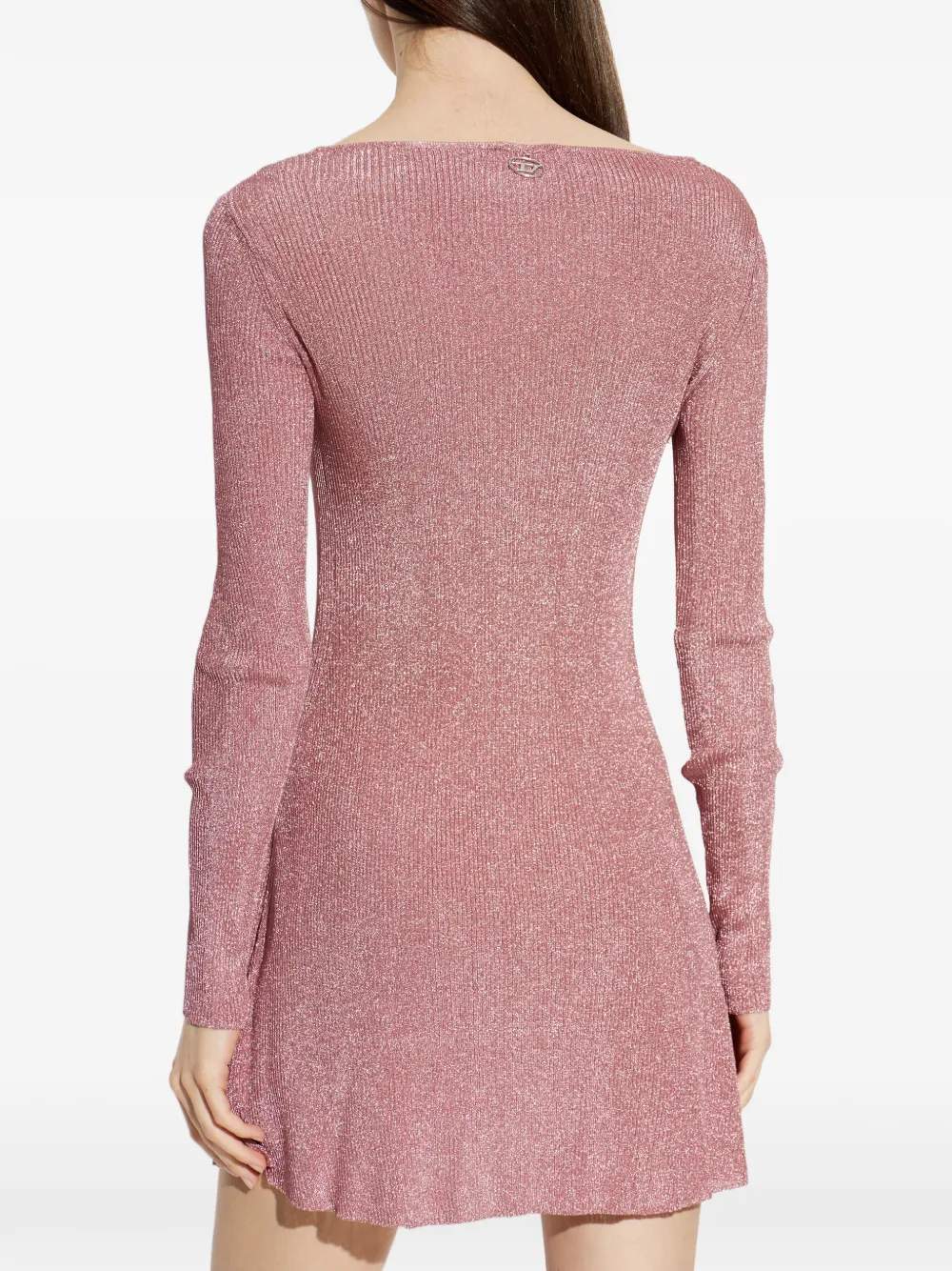 diesel metallic pink dress Diesel M-dalila Mini Dress