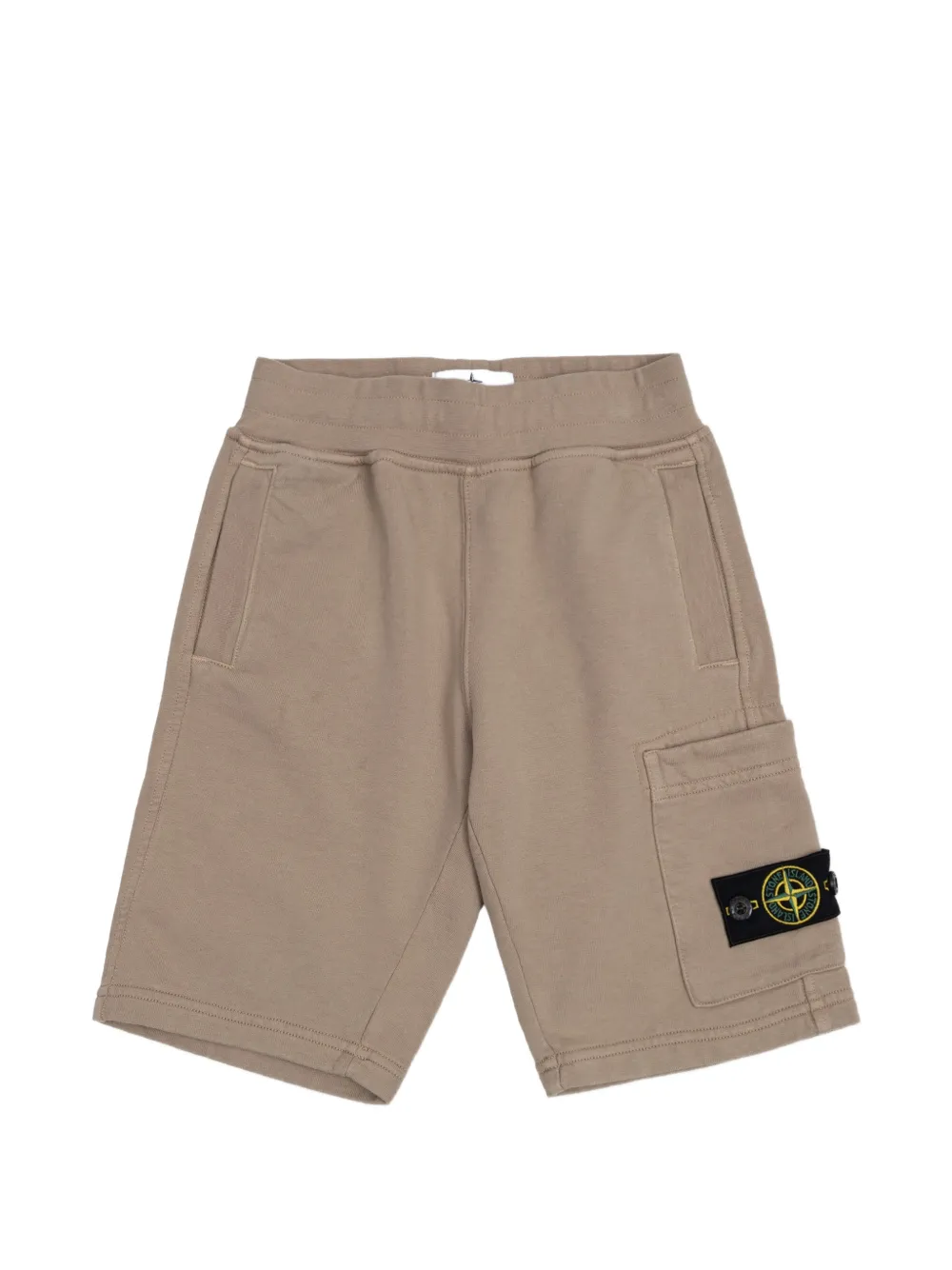 Stone Island Junior patch-pocket shorts - Toni neutri