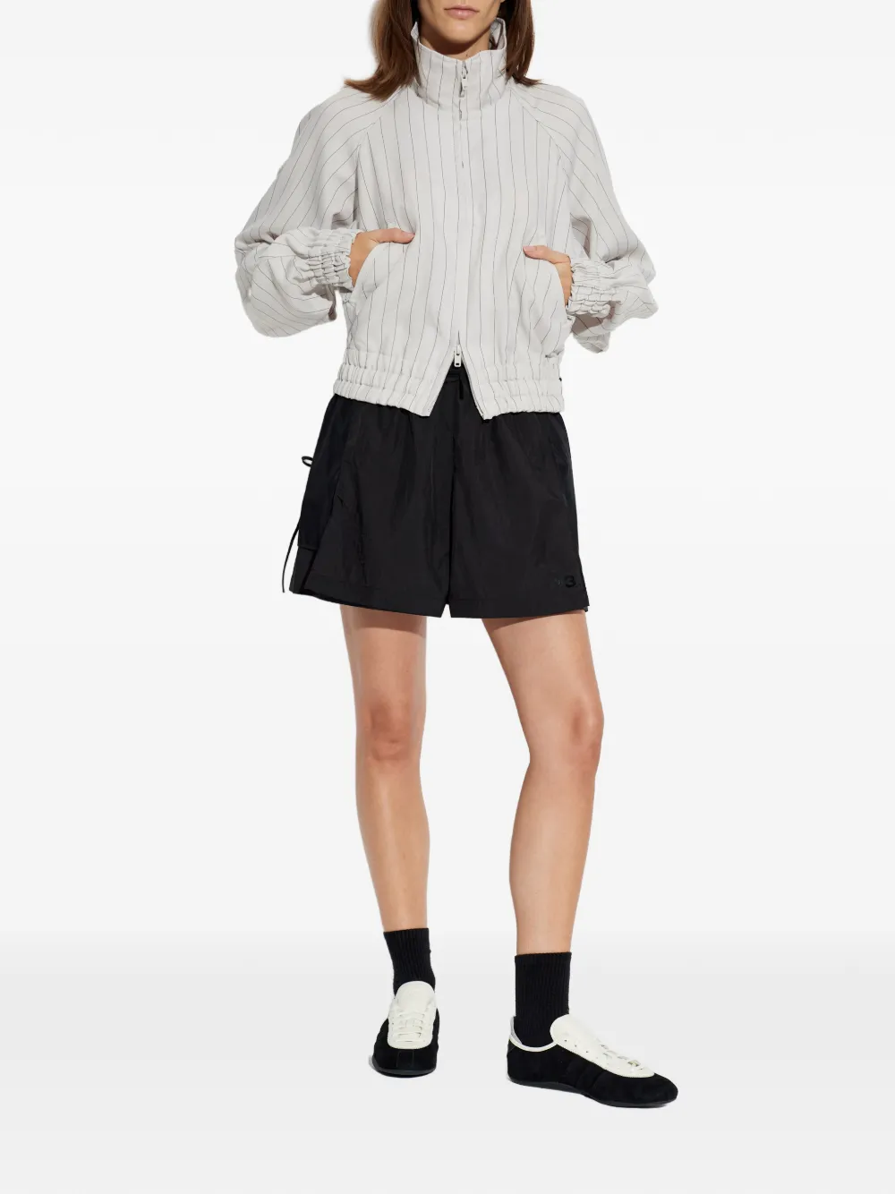  Y-3 Logo-print Shorts - Black 