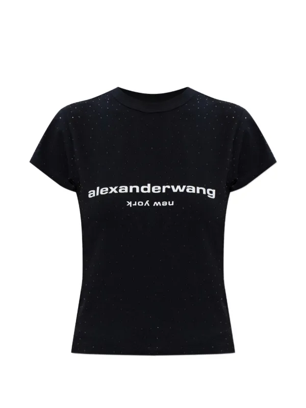 Alexander Wang ラインストーン Tシャツ | ブラック | FARFETCH JP