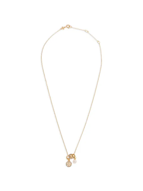 Tory Burch Icon Pavé Charm Pendant necklace