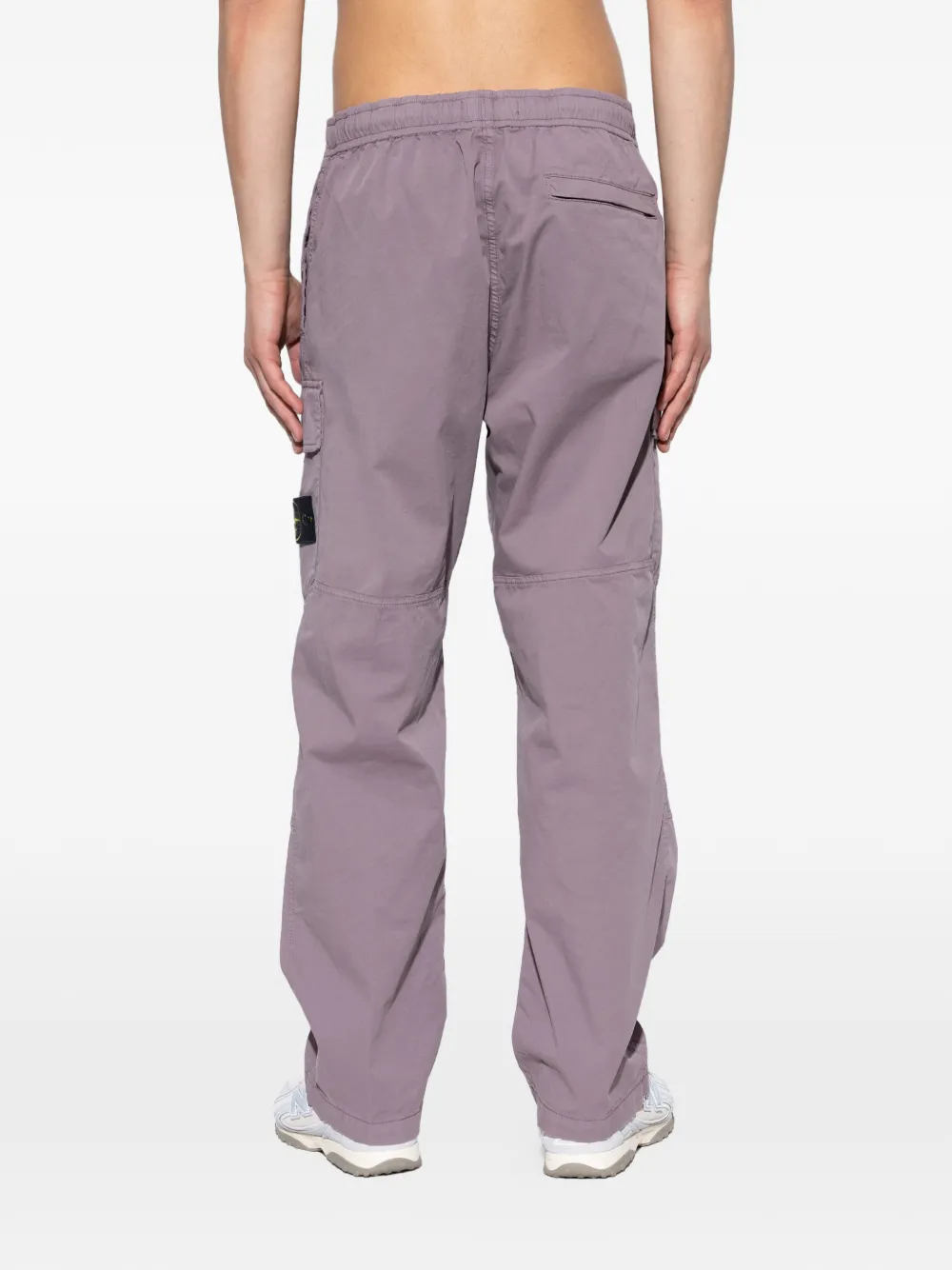 Stone Island Broek met cargo zak Paars